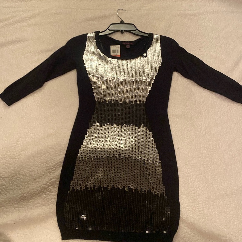 VINTAGE MATERIAL GIRL Sequin Ombré Dress